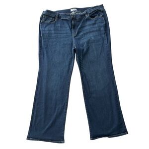 Lane Bryant Dark Wash Mid-Rise Boot Blue Women's Jeans - 26